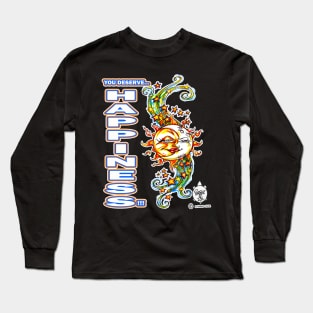 YOU DESERVE HAPPINESS (SUN AND MOON) Long Sleeve T-Shirt